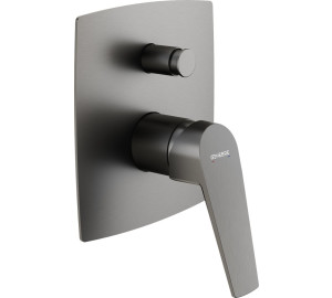 MONOMANDO EMPOTRADO CON INVERSOR 2 VÍAS BRUSHED METAL KLOE